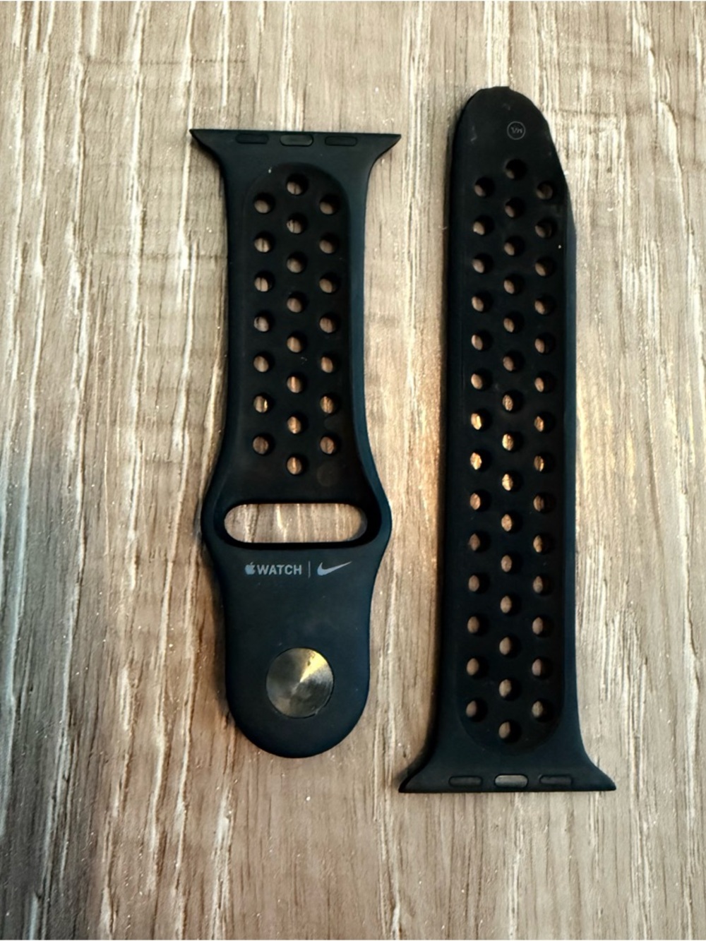 Apple Watch Nike Sport Band Black 42mm 44mm 45mm 49mm M/L